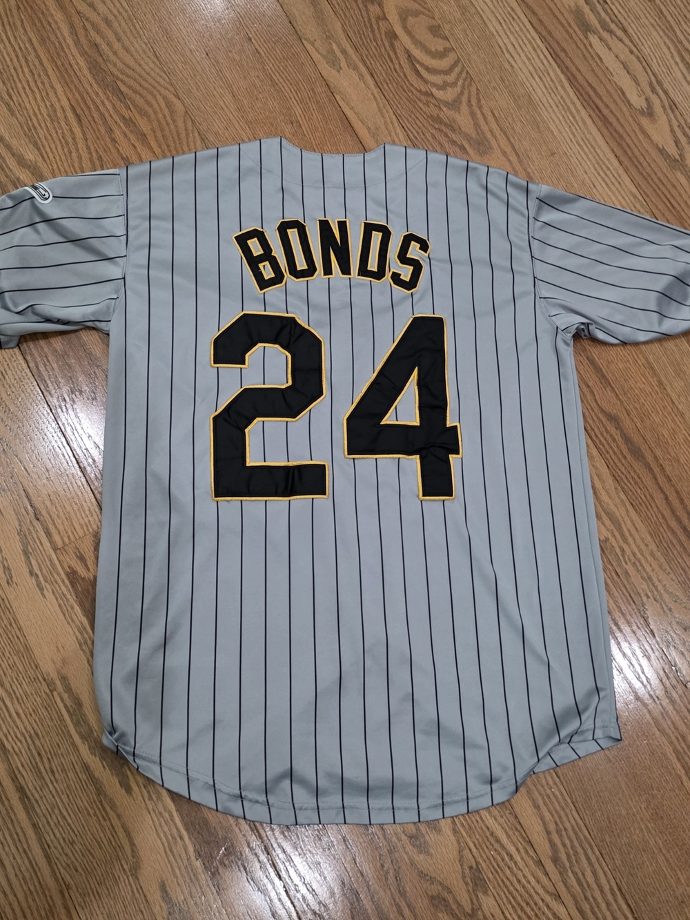 Vintage Majestic Barry Bonds Pittsburgh Pirates Pinstripe Jersey Medium